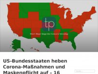 Bild zum Artikel: US-Bundesstaaten heben Corona-Maßnahmen und Maskenpflicht auf – 16 Staaten bereits ohne