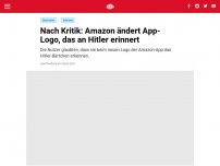 Bild zum Artikel: Nach Kritik: Amazon ändert App-Logo, das an Hitler erinnert