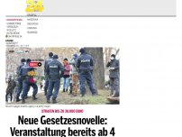 Bild zum Artikel: Neue Gesetzesnovelle: Veranstaltung bereits ab 4 Leuten