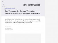 Bild zum Artikel: DER ANDERE BLICK - Das Versagen der Corona-Verwalter: Deutschland erstickt an seiner Bürokratie
