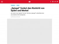 Bild zum Artikel: „Spiegel“ fordert den Rücktritt von Spahn und Merkel