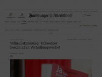 Bild zum Artikel: Volksabstimmung: Hochrechnung: Schweizer für Verhüllungsverbot