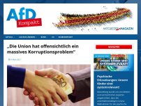 Bild zum Artikel: „Die Union hat offensichtlich ein massives Korruptionsproblem“