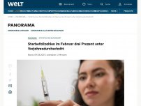 Bild zum Artikel: Sterbefallzahlen im Februar drei Prozent unter Vorjahresdurchschnitt