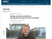 Bild zum Artikel: Betrüger erschlichen sich Millionen – Bundesregierung stoppt fast alle Coronahilfen