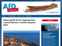 Bild zum Artikel: Italien greift durch: Sogenannten „Seenot-Rettern“ drohen 20 Jahre Haft!