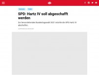 Bild zum Artikel: SPD: Hartz IV soll abgeschafft werden