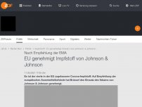 Bild zum Artikel: EMA empfiehlt Zulassung für Johnson&Johnson