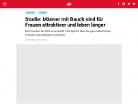 Bild zum Artikel: Studie: Männer mit Bauch sind für Frauen attraktiver und leben länger