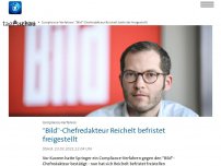 Bild zum Artikel: 'Bild'-Chefredakteur Reichelt befristet freigestellt