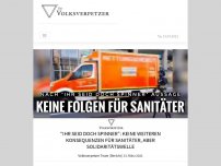 Bild zum Artikel: “Ihr seid doch Spinner”: Keine weiteren Konsequenzen für Sanitäter, aber Solidaritätswelle