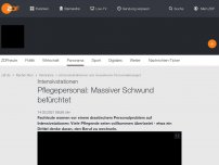 Bild zum Artikel: Pflegepersonal: Massiver Schwund befürchtet