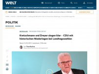 Bild zum Artikel: Kretschmann und Dreyer siegen klar – CDU mit schweren Niederlagen bei Landtagswahlen