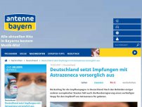 Bild zum Artikel: Deutschland setzt Impfungen mit Astrazeneca vorsorglich aus