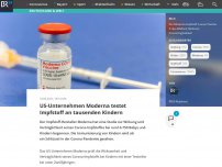 Bild zum Artikel: US-Unternehmen Moderna testet Impfstoff an tausenden Kindern