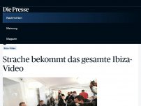 Bild zum Artikel: Strache bekommt das gesamte Ibiza-Video [premium]