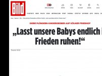 Bild zum Artikel: Diebe plündern Kindergräber - „Lasst unsere Babys endlich in Frieden ruhen!“