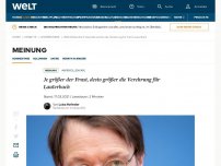 Bild zum Artikel: Je größer der Frust, desto größer die Verehrung für Lauterbach