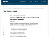 Bild zum Artikel: Dänemark will Anteil „nicht-westlicher“ Personen in Stadtvierteln begrenzen