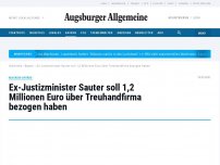 Bild zum Artikel: Ex-Justizminister Alfred Sauter soll 1,2 Millionen Euro über Treuhandfirma bezogen haben