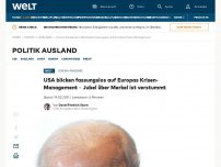 Bild zum Artikel: USA blicken fassungslos auf Europas Krisen-Management – Jubel über Merkel ist verstummt