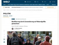 Bild zum Artikel: Bevölkerung durch Zuwanderung auf Rekordgröße gewachsen