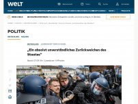 Bild zum Artikel: Bis zu 20.000 Corona-Demonstranten in Kassel – Polizei setzt Wasserwerfer ein
