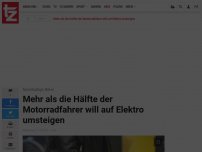 Bild zum Artikel: Mehr als die Hälfte der Motorradfahrer will auf Elektro umsteigen