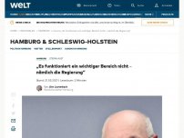 Bild zum Artikel: „Es funktioniert ein wichtiger Bereich nicht – nämlich die Regierung“