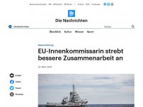 Bild zum Artikel: Seenotrettung - EU-Innenkommissarin strebt bessere Zusammenarbeit an