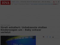 Bild zum Artikel: Streit eskaliert: Unbekannte stoßen Kinderwagen um – Baby schwer verletzt 