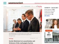 Bild zum Artikel: Große Mehrheit ist unzufrieden mit Schwarz-Grün und gegen harten „Lockdown“