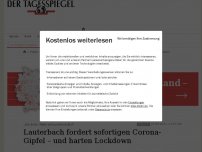 Bild zum Artikel: Lauterbach fordert sofortigen Corona-Gipfel – und einen harten Lockdown