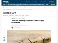 Bild zum Artikel: Jetzt wird die Energiewende zur Gefahr für ganz Deutschland