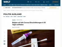 Bild zum Artikel: Belgien soll alle Corona-Einschränkungen in 30 Tagen aufheben