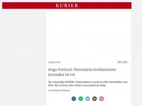 Bild zum Artikel: Hugo Portisch: Österreichs berühmtester Journalist ist tot