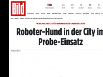 Bild zum Artikel: Wachschutz für Hamburger Innenstadt - Roboter-Hund in der City im Probe-Einsatz