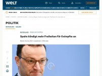 Bild zum Artikel: Spahn kündigt mehr Freiheiten für Geimpfte an