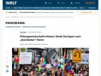 Bild zum Artikel: Polizeigewerkschaft kritisiert Stadt Stuttgart nach „Querdenker“-Demo