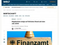 Bild zum Artikel: Abgabenlast steigt auf höchsten Stand seit dem Jahr 2000