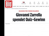 Bild zum Artikel: Geldsegen fürs Kölner Tierheim - Giovanni Zarrella spendet Quiz-Gewinn