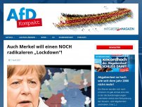 Bild zum Artikel: Auch Merkel will einen NOCH radikaleren „Lockdown“!