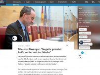 Bild zum Artikel: Minister Aiwanger: 'Negativ getestet heißt runter mit der Maske'