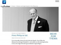 Bild zum Artikel: Großbritannien: Prinz Philip ist tot