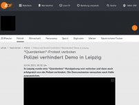 Bild zum Artikel: Polizei verhindert Demo in Leipzig