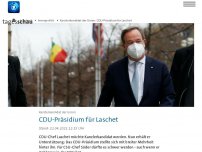 Bild zum Artikel: CDU-Präsidium für Laschet als Kanzlerkandidat