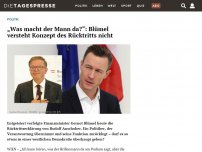 Bild zum Artikel: „Was macht der Mann da?“: Blümel versteht Konzept des Rücktritts nicht