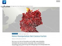 Bild zum Artikel: Keine Manipulation bei Corona-Karten der tagesschau