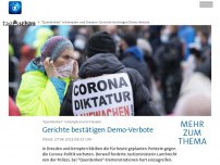 Bild zum Artikel: Gericht bestätigt Verbot von 'Querdenker'-Demos in Kempten