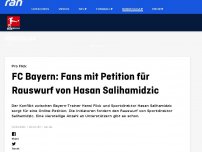 Bild zum Artikel: 'Brazzo raus!' Bayern-Fans mit Online-Petition